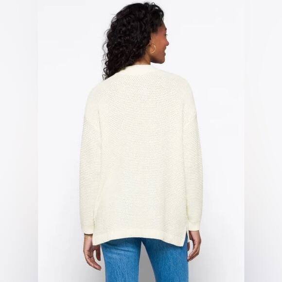 Marine Layer Catalina Cardigan Cotton Open Knit Open Front Sweater - Picture 4 of 11